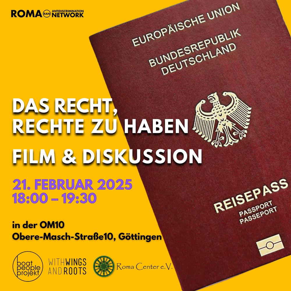 &#8222;Das Recht, Rechte zu haben&#8220; Screening &#8211; Göttingen